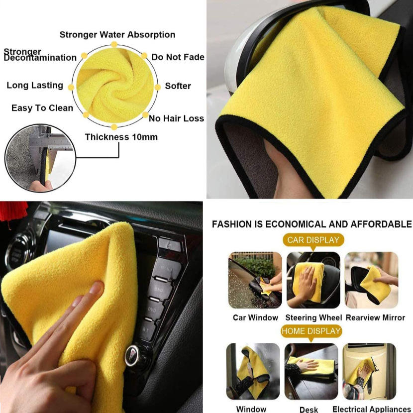 GearUp 400 GSM Dual-Sided Microfiber Cleaning Towel