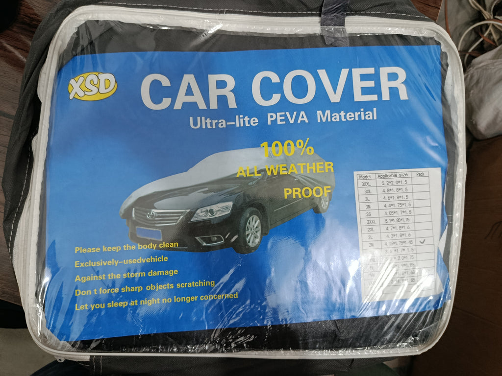 All-Weather Car Cover for Corolla, Civic, City, Fortuner, Prado, Land Cruiser | Waterproof PEVA